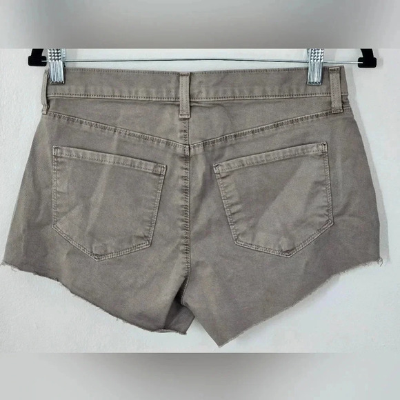 L'Agence Audrey‎ Mid-Rise Denim Cut-Off Jean Shorts NWT Size 25 grey - Picture 2 of 5